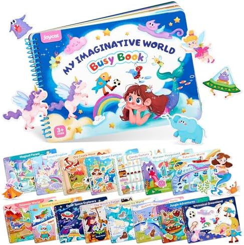 JoyCat Imagination Busy Book for Toddlers Ages 3-5, English by JOYCAT
