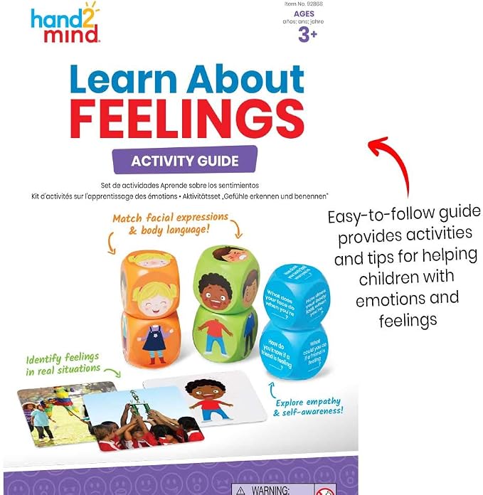 hand2mind Learn About Feelings Set, Social Skills Games for Kids, Social Emotional Learning Activities, Play Therapy Toys for Counselors, Calm Down Corner Supplies, Autism Learning Materials - Image 4