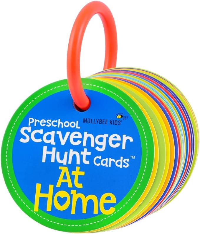 MOLLYBEE KIDS Preschool Indoor Scavenger Hunt Cards at Home, Gifts for Ages 3, 4 by MollybeeKids
