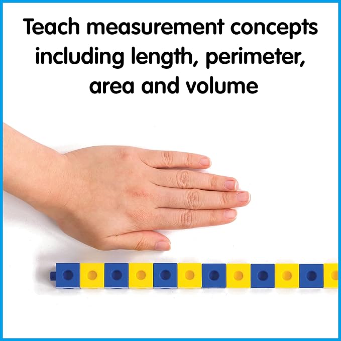 edxeducation Linking Cubes, Set of 100, Counting Cubes, Color Sorting Toys - Image 8