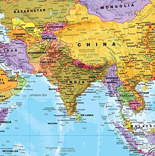 Maps International Giant World Map Poster - Mega-Map of The World - Front Sheet Laminated - 46 x 80 - Updated 2025 - Image 5