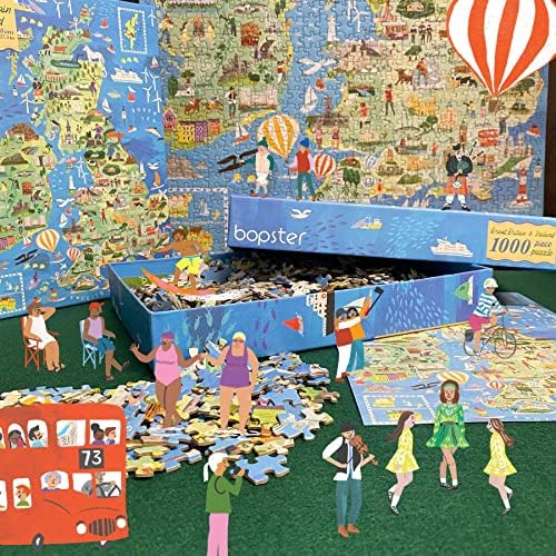 bopster 1000 Piece Jigsaw Puzzle for Adults & Teens | Great British Isles & Ireland Map Puzzle | Premium 1000pc Puzzle | Giftable UK Souvenir - Image 4