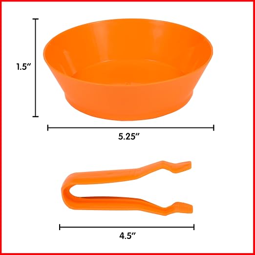 edxeducation Sorting Bowls & Tweezers, Set of 12, 6 Colors - Image 3
