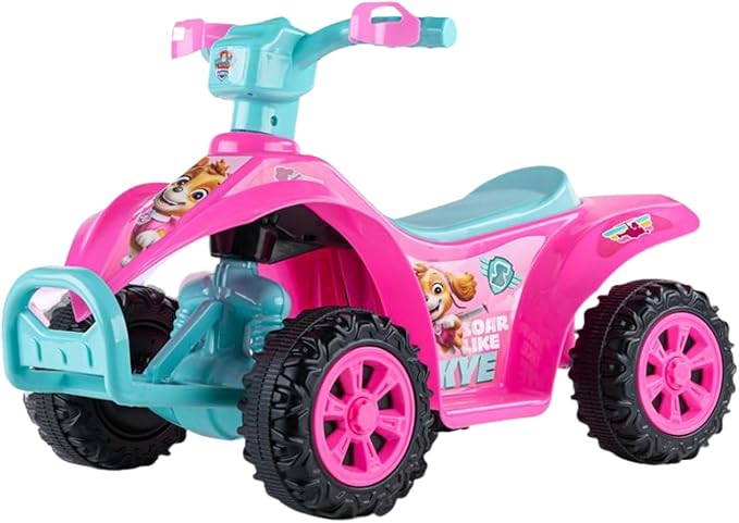 Paw Patrol - Skye 6V Quad for Kids - Powerful and Safe Ride-On Toy with Rechargeable Battery - Forward and Reverse Driving - Max Weight Capacity of 55 LBS - Ages 2-3 Years