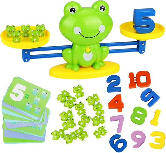 Montessori Toys for 3 Year Old: Frog Math Games Educational and Leaning Toy by Aitbay
