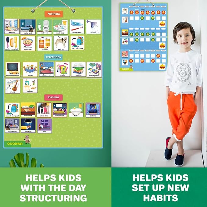 Visual Schedule for Kids with Autism - Reward Chore Chart for Multiple Kids - Image 5