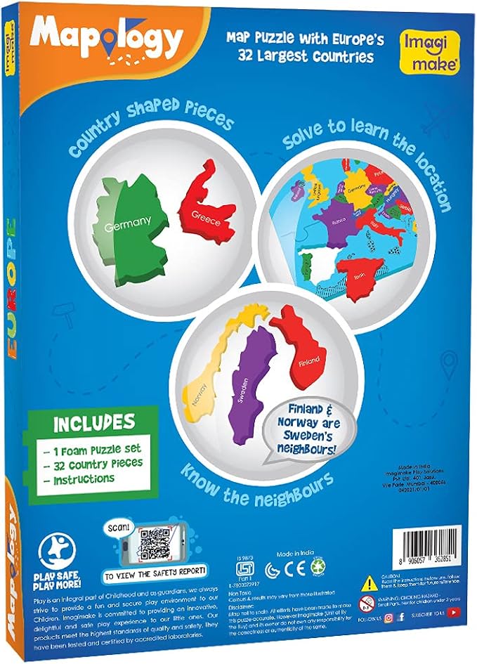 Imagimake Mapology Europe Map Puzzle, Learn Europe Geography, Ages 4+ - Image 5