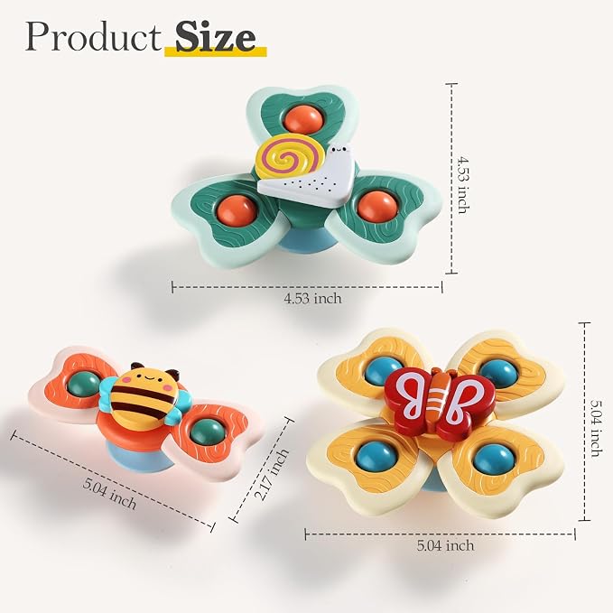 ALASOU Suction Cup Spinner Airplane Travel Toys for 1 Year Old Boy Girl - Image 7