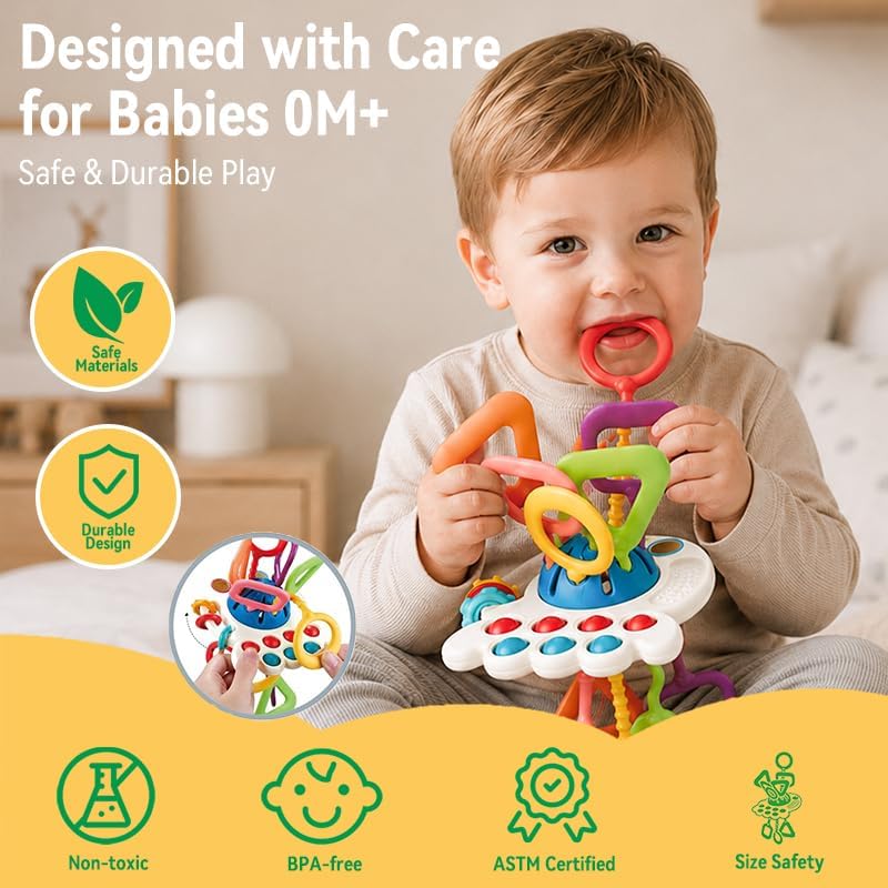 Montessori Silicone Pulling Toy for Babies - Image 6