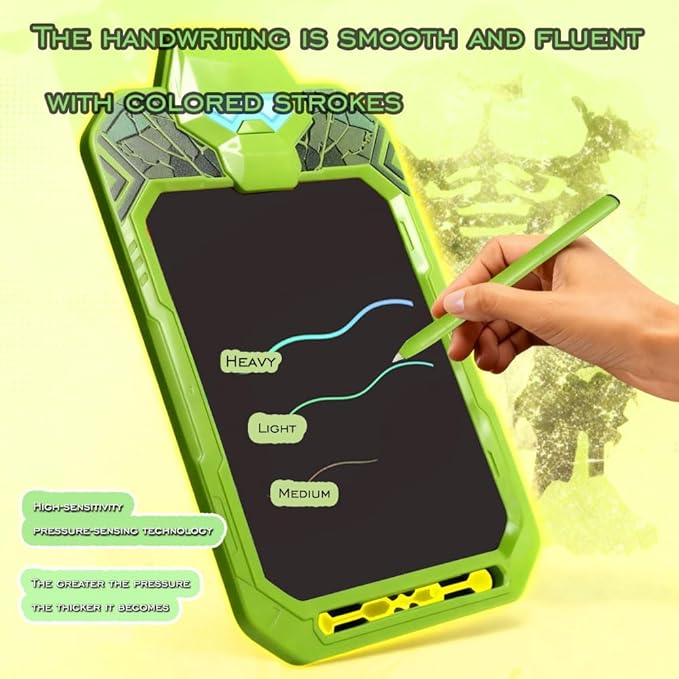 LCD Writing Tablet for Kids, 10-Inch Colorful Children Doodle Scribbler Board, Electronic Erasable Drawing Tablet, Portable Ewriter for Boys Girls Gifts for Toddler Educational Travel Birthday