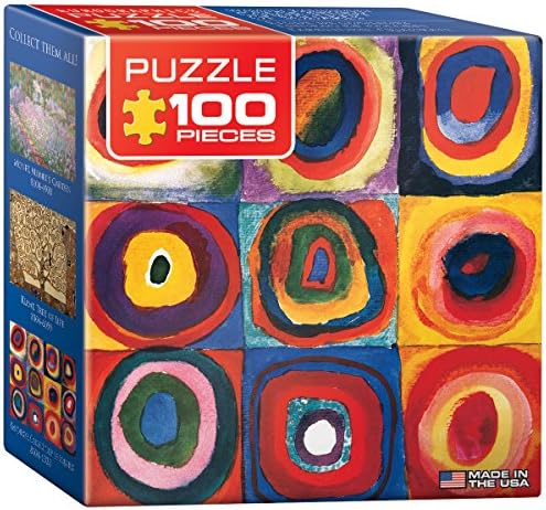 EuroGraphics Color Study of Squares by Wassily Kandinsky Mini Puzzle (100-Piece) by EuroGraphics