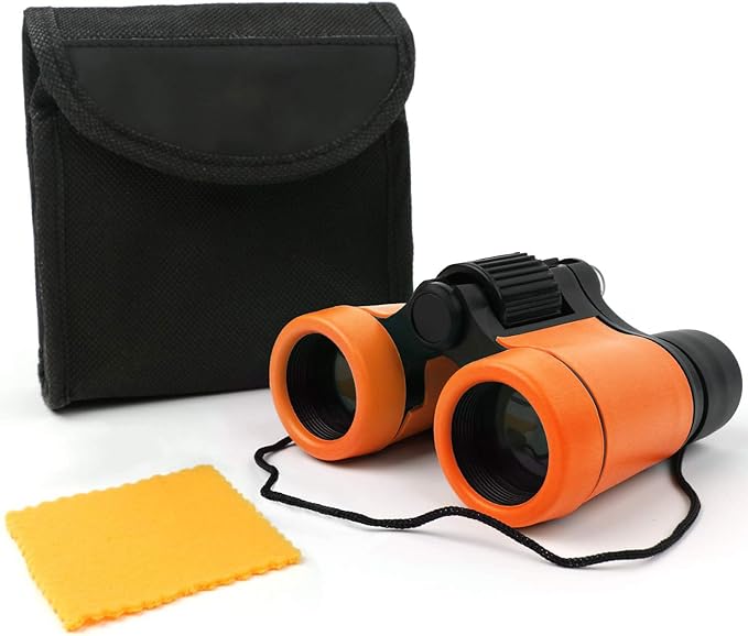 Scotamalone Kids Binoculars Shock Proof Toy Binoculars Set for Age 3-12 Years Old Boys Girls Bird Watching Educational Learning Hunting Hiking Birthday Presents by Scotamalone