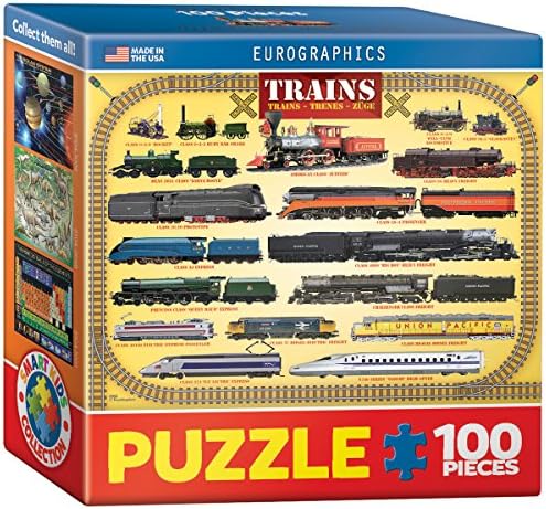 EuroGraphics Trains Mini Puzzle (100-Piece) by EuroGraphics