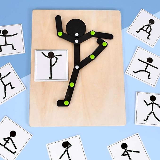 Wooden Stick Figure Pose, Dementia Activities for Seniors - Image 3