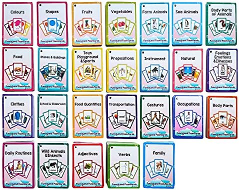 Lilias Flash Cards - English Words Pocket Card for Toddlers, Learning Toys, Supplies for Kindergarten Preschool, 26 Themes Set, 771 Cards by Unknown