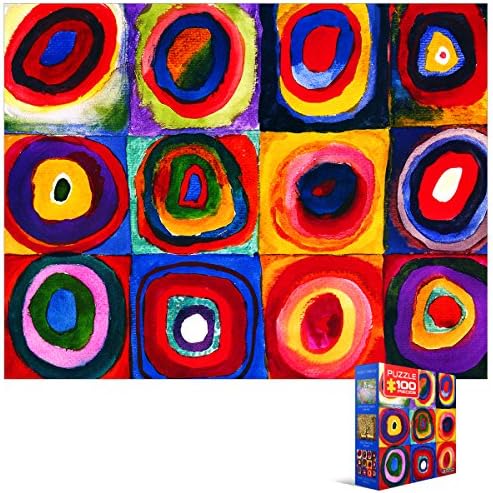 EuroGraphics Color Study of Squares by Wassily Kandinsky Mini Puzzle (100-Piece) - Image 3