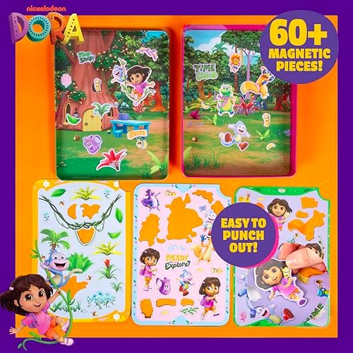 Horizon Group USA Magnetic Playset for Kids, Dora - Image 3