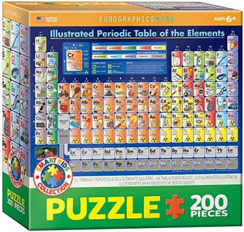 EuroGraphics Periodic Table Illustrated Jigsaw Puzzle (200-Piece) by EuroGraphics