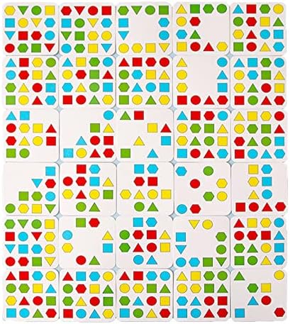 Shape Matching Game Color Sensory Educational Toy, Geometric Shape Quick Matching Board Game Montessori Learning Toys for Toddlers Kids Boys Girls (for 1 Player) - Image 5