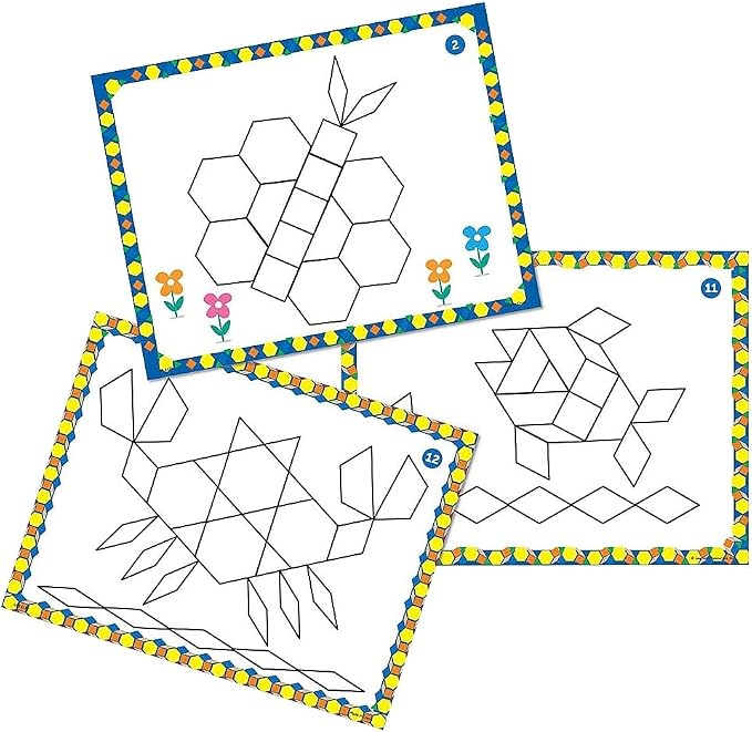 Learning Resources Pattern Block Design Cards - Image 2