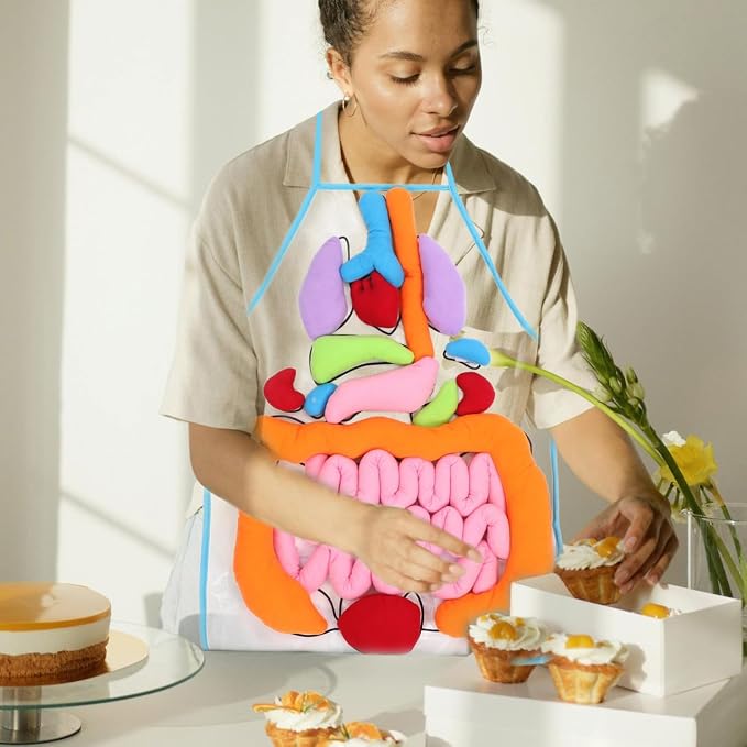 POPETPOP Human Organs Apron 3D Educational Toy for Kids Preschool Cognitive Anatomy Teaching Tool for Home and Classroom Science Learning - Image 5