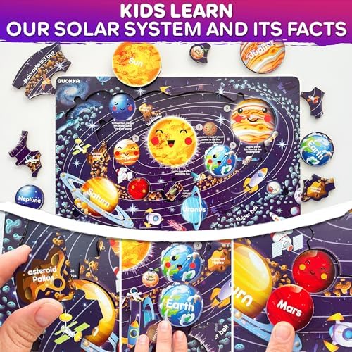 US Map Puzzles for Kids Ages 4-6 - Wooden Toddler Puzzles Ages 3-5 - Image 4