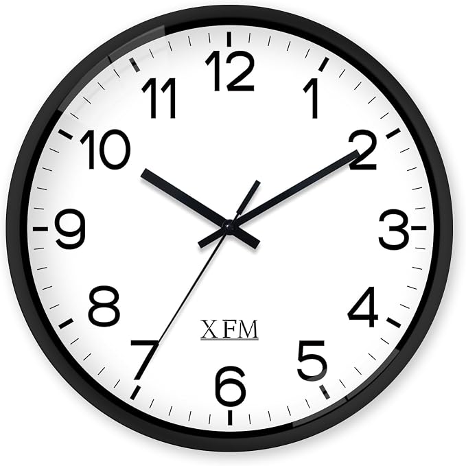 XFM 8 Inch Modern Small Wall Clocks Battery Operated by XFMWallClock