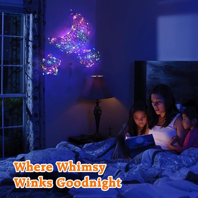 CHARTEKS 3D String Light Craft Kit for Kids, String Art Kit with LED Bulbs and Wind Chime, Arts and Crafts Set, Birthday Gifts for Girls Boys Ages 8+ (Original, Corn-Leaf String)