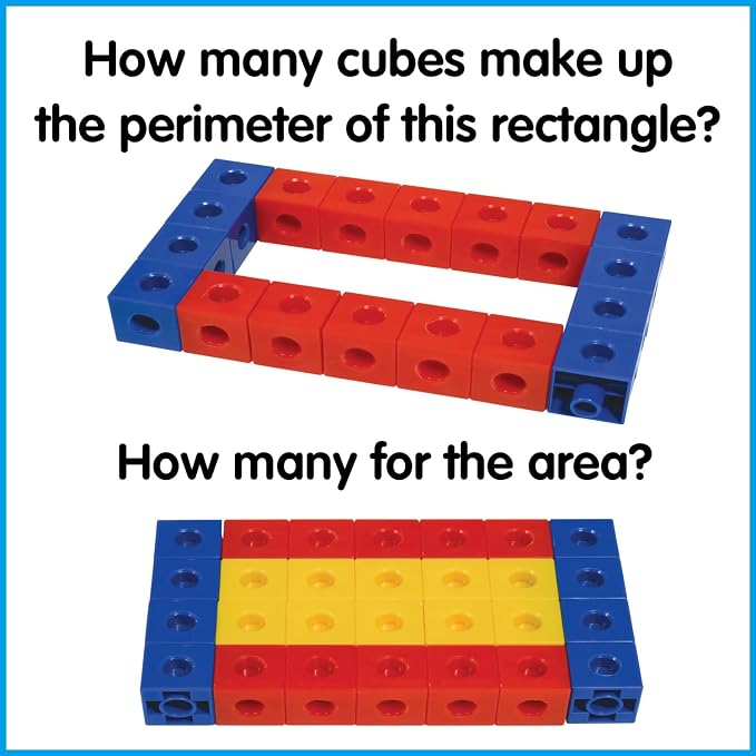 edxeducation Linking Cubes, Set of 100, Counting Cubes, Color Sorting Toys - Image 7