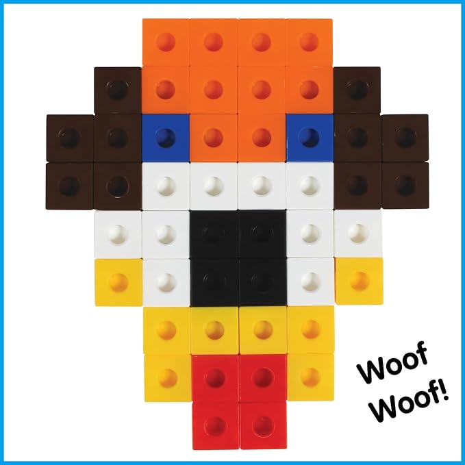 edxeducation Linking Cubes, Set of 100, Counting Cubes, Color Sorting Toys - Image 9