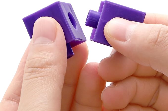 ZEAYEA 300 Pcs Linking Cubes with Storage Box, Counting Blocks for Math Learning and Fun Activities, Math Manipulatives Educational Supplies for Spatial Intelligence, Counting, Creativity - Image 5