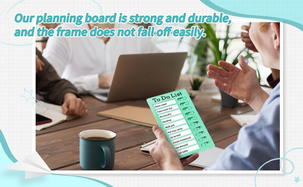 4 Pieces Chore Chart for Kids Multiple Kids - Sliding Routine Chart: Reusable to Do List, RV Checklist, Planning Board, Visual Schedule, and Reminder (Multicolored) - Image 6