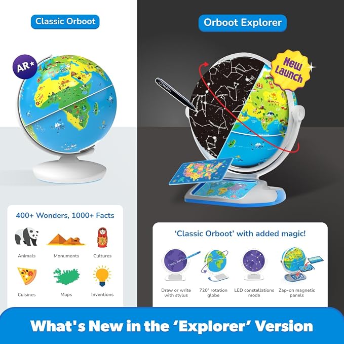 PlayShifu Orboot Earth Explorer – Interactive AR Globe for Kids Ages 4+ | 400+ Wonders, 1000+ Facts | Constellation Mode, Games & Magic Stylus | Educational STEM Toy for Future Scientists - Image 3