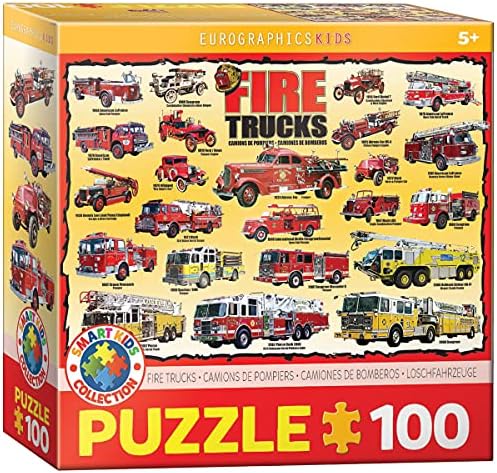 Fire Trucks 100 Piece Jigsaw Puzzle by EuroGraphics
