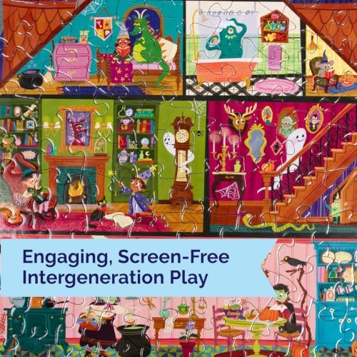 eeBoo Haunted Hause 100 Piece Children's Puzzle, 14" x 10" - Image 5