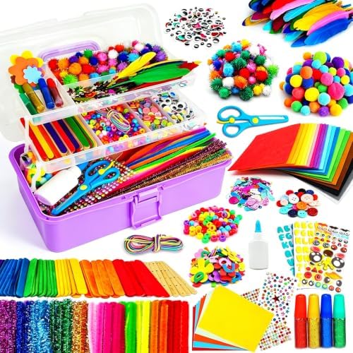 Arts and Crafts Supplies for Kids - Back to School Supplies with Glue Stick by FunzBo