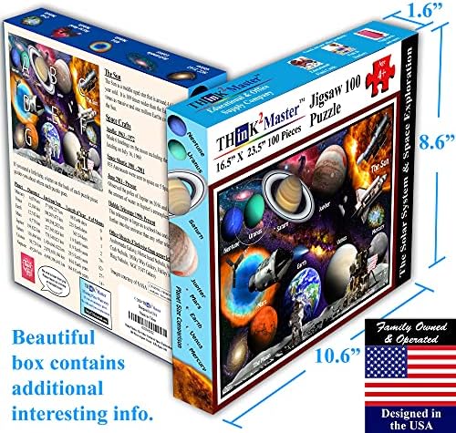 Think2Master Solar System & Space Exploration 100 Pieces Jigsaw Puzzle Best Gift. 23.4” X 16.5” - Image 3