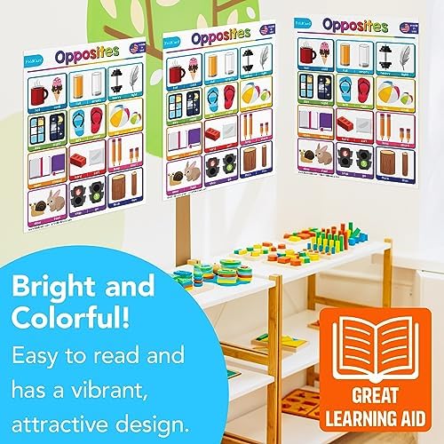 FoldCard Opposites Chart Educational Poster 8.5x11 5pk - Image 5