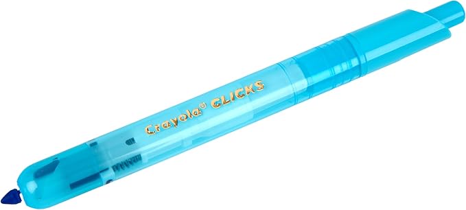 Crayola Clicks Retractable Markers - Bold (10ct), No Dry Washable Markers for Kids, Click Markers for School, Must Have Coloring Supplies, Gifts
