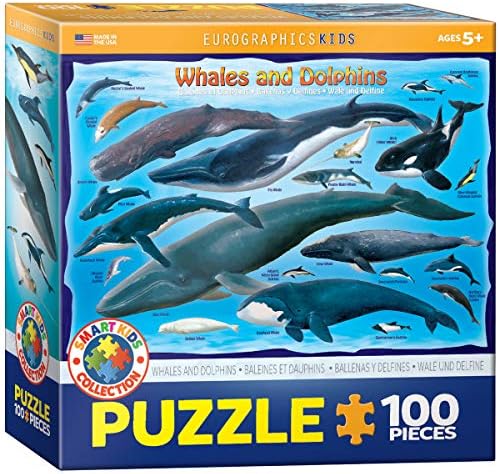 Whales & Dolphins 100 Piece Jigsaw Puzzle by EuroGraphics