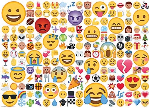 EuroGraphics Emoji (300 Piece) Puzzle, Multi, 19-1/4inx26-3/4in - Image 2