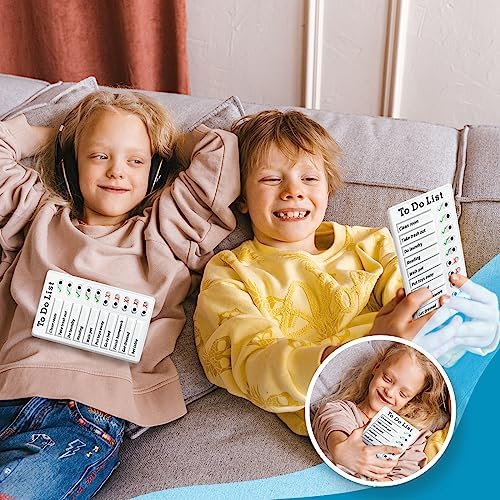 4 Pieces Chores Chart for Kids Multiple Kids - Reusable to Do List with Detachable Cardstock, Sliding Routine Chart, Daily Schedule, and Checklist Board - Image 6