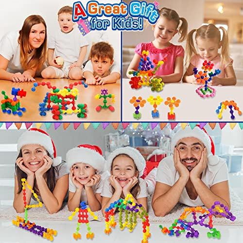 Kids Building Blocks STEM Toys, 120 PCS Plastic Gear Interlocking Sets That Bends - Safe Material - Toddler Educational Toy for Girls and Boys Aged 3+ - Image 6