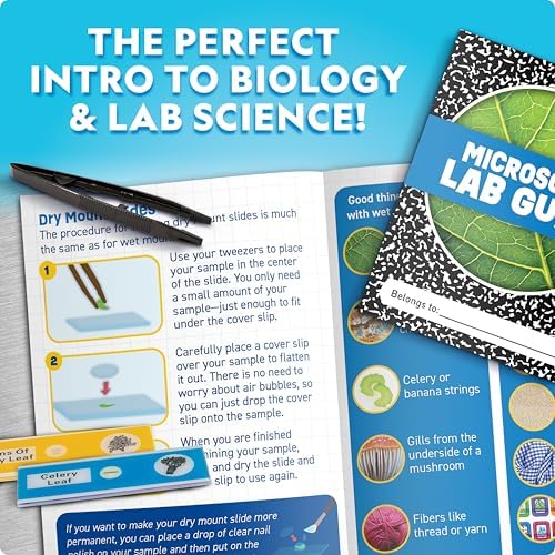 National Geographic Junior Microscope Science Kit with 250x Magnification - Image 6