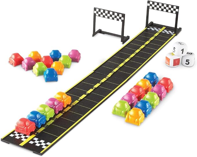 Learning Resources Mini Motor Math Activity Set - Math Manipulatives for Preschoolers, Preschool Board Games, Learning & Education, Addition and Subtraction Games, Counting & Color Sorting - Image 3
