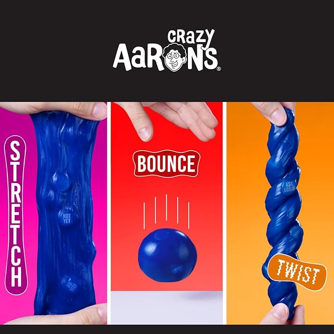 Crazy Aaron's Thinking Putty® - Prediction - Blue Sensory Putty for Kids and Grown ups in a 4" Tin - Creative and Endless Fun, Stress Relief Therapy Toys, Never Dries Out - Made in USA