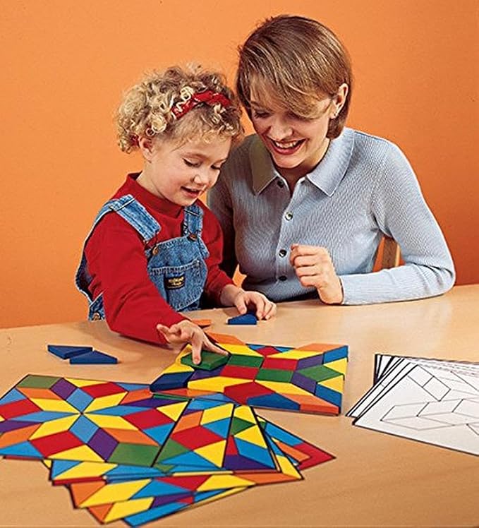 Learning Resources Parquetry Blocks & 20 Pattern Cards - Image 5