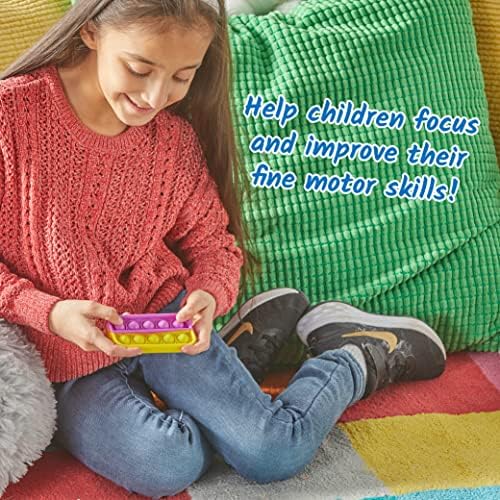 hand2mind Ten Frame Sensory Bubble Poppers, Push Pop Fidget Toys, Math Manipulatives Kindergarten, Calm Down Corner Supplies, Fine Motor Skills, Toddler Car Toys for Travel (Set of 6) (Pack of 2) - Image 5