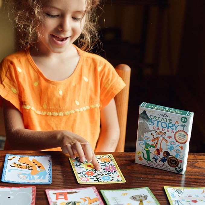 eeBoo: Volcano Island Create a Story Pre-Literacy Cards, 36 Cards with Colorful Characters, Encourages Imagination, for Ages 3 and up - Image 8