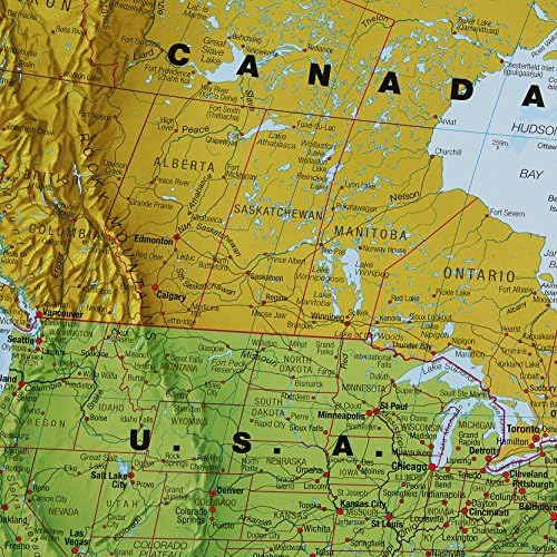 Giant World Map - Mega-Map Of The World 46 x 80 - Laminated - 2026 Updated - Image 5